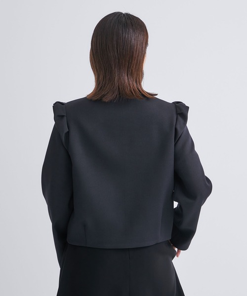 ボーダーズアットバルコニー BASIC BORDER TOP フリル レーヨン