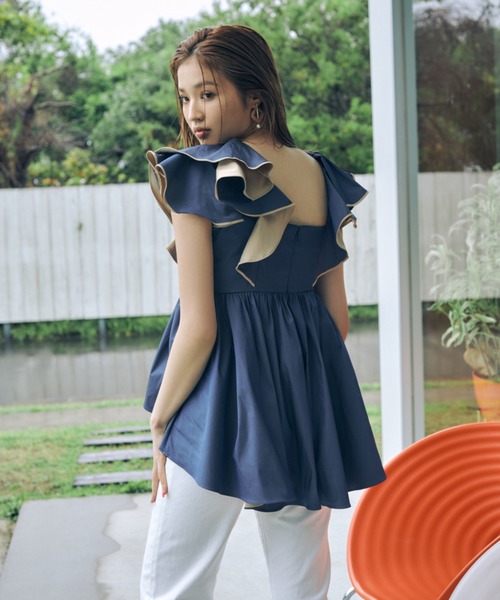 EIMY ISTOIRE（エイミーイストワール） ブラウス シャツ バックロング