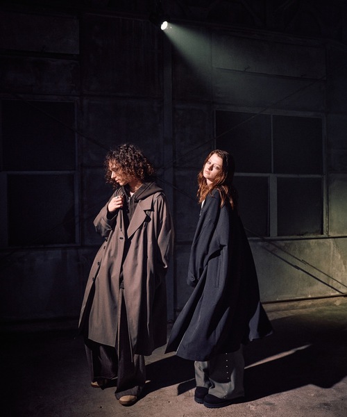 Casper John（キャスパージョン） トレンチコート コート Piping