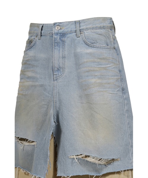 PROJECT GR パンツ LAYERED SKIRT SHORTS メンズ レディース