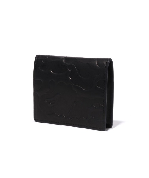 A BATHING APE（アベイシングエイプ） 財布 EMBOSSED LEATHER MINI