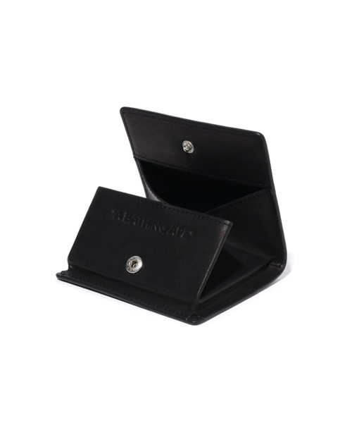 A BATHING APE（アベイシングエイプ） 財布 EMBOSSED LEATHER MINI