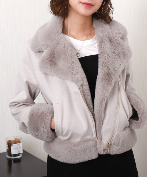 libelle more（リベル モア） レザージャケット ライダース スウェード