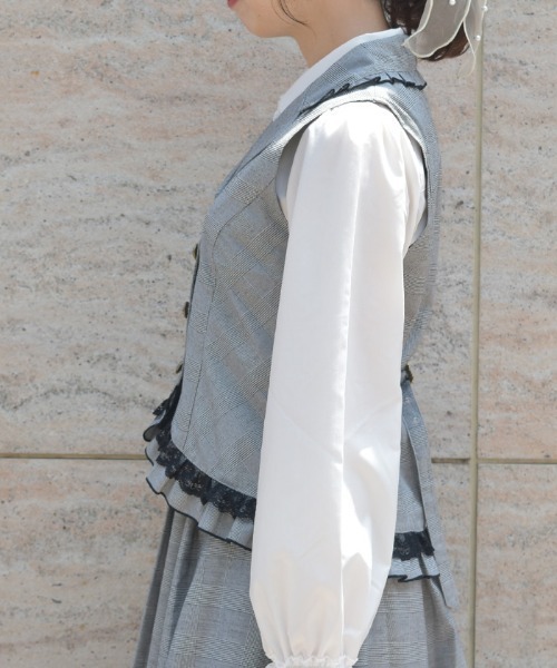 axes femme（アクシーズ ファム） ベスト ジレ レースフリルミディ