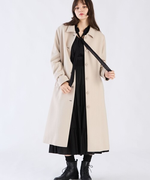 To b. by agnes コート アウター ウール ロングコート レディース