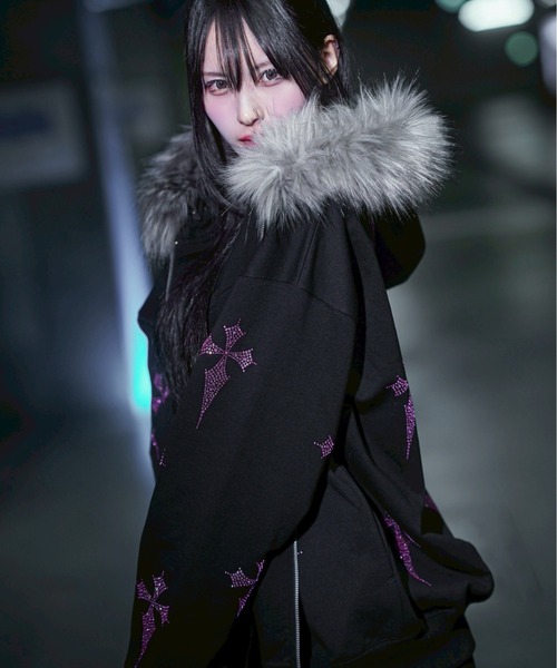 REFLEM（レフレム） パーカー 「REFLEM/レフレム」ファー付きクロス総