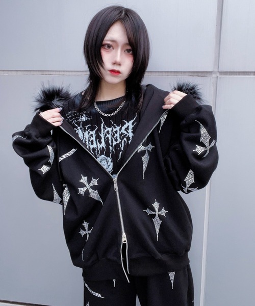 REFLEM（レフレム） パーカー 「REFLEM/レフレム」ファー付きクロス総