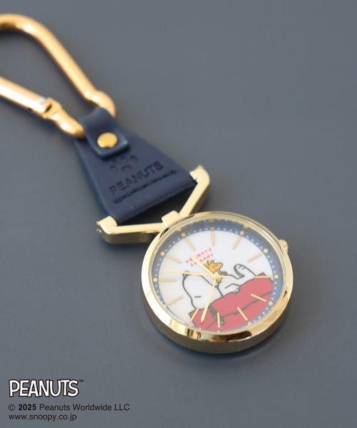 PEANUTS チャーム 「PEANUTS/ピーナッツ」 スヌーピー カラビナ レザー