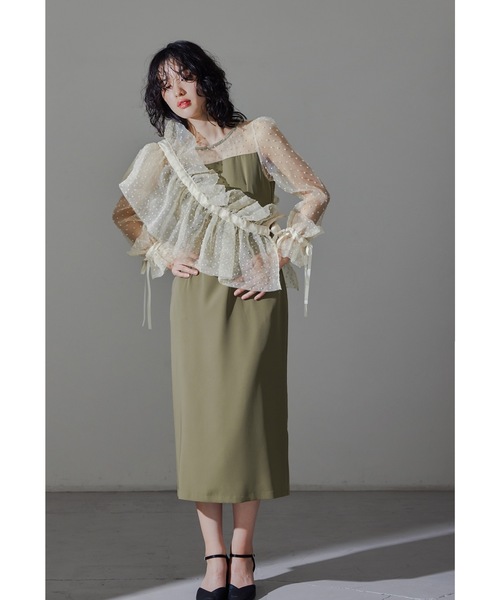 niana（ニアナ） ドレス ドットマルチケープセットドレス 付け襟 結婚