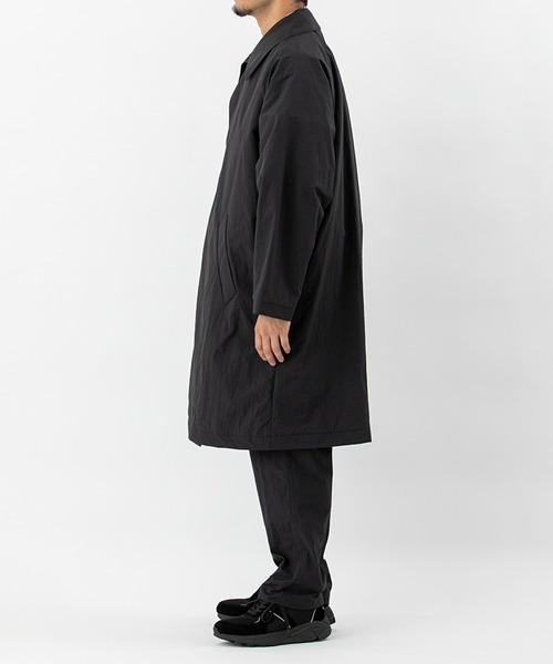 meanswhile（ミーンズワイル） トレンチコート コート Nylon Wrap Over