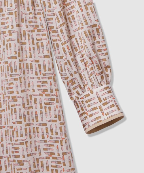 ANAYI（アナイ） ワンピース リッププリントボウタイフレア ワンピース