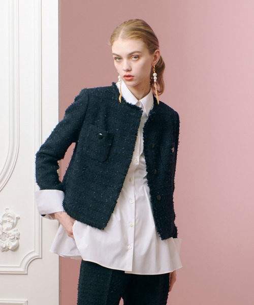 LOULOU WILLOUGHBY（ルルウィルビー） ジャケット ノーカラー