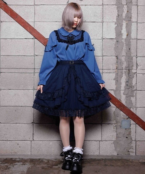 NIBBLE POISON（ニブルポイズン） スカート フィッシュテールフリル