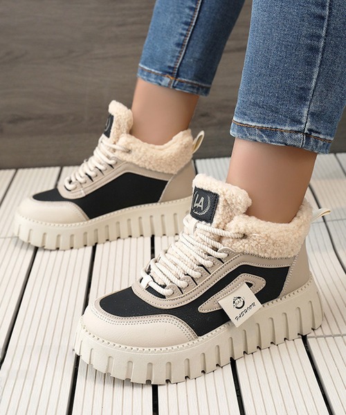 MAISON SELECT スニーカー 12D62-NK ボアライニング ボリュームソール