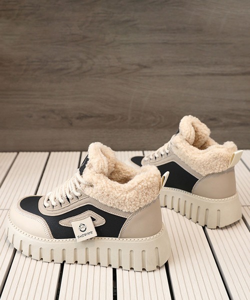 MAISON SELECT スニーカー 12D62-NK ボアライニング ボリュームソール