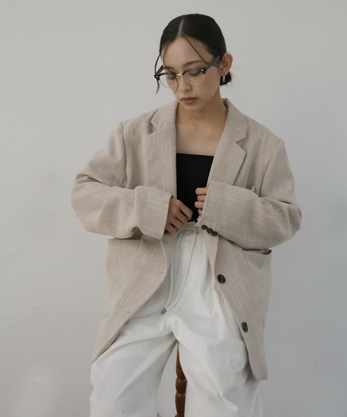 hellam（ヘラム） ジャケット テーラードジャケット サマーツイード