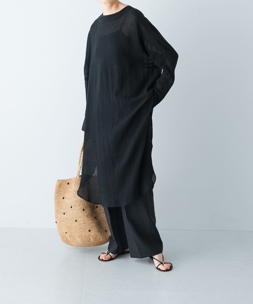 かぐれ チュニック ガーゼロングチュニック : ZOZOTOWN Yahoo!店