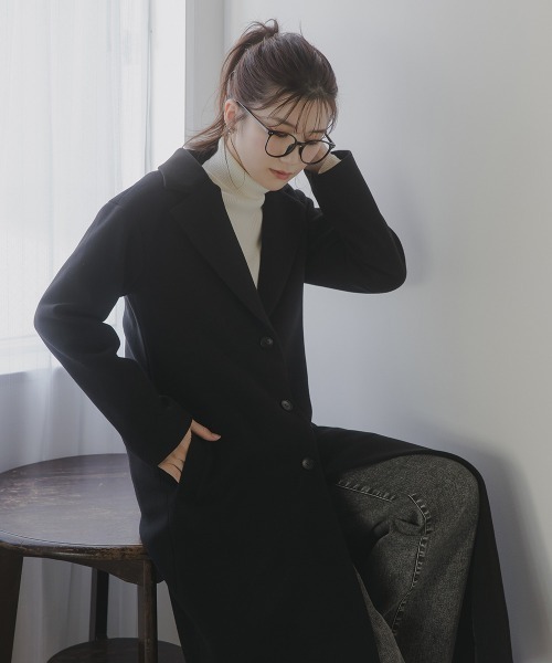 slattgir（スラットジール） コート チェスターコート 高身長 ニット