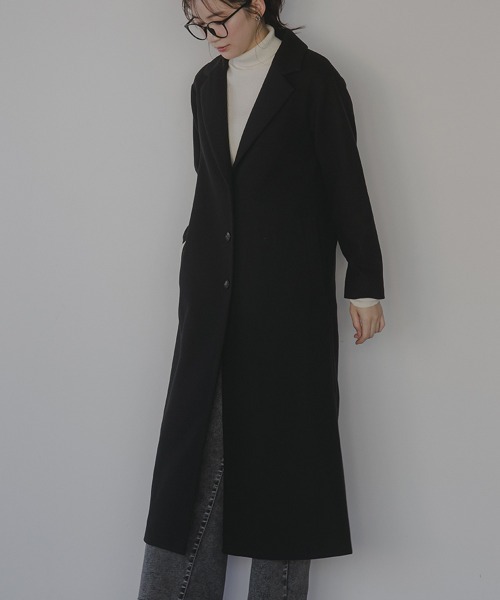 slattgir（スラットジール） コート チェスターコート 高身長 ニット