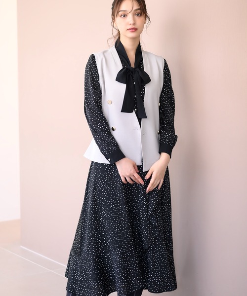 MISCH MASCH（ミッシュマッシュ） ワンピース ボウタイドット