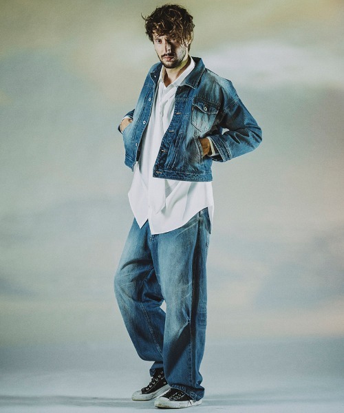 NO ID.（ノーアイディー） デニムジャケット gジャン mj9775- USED加工