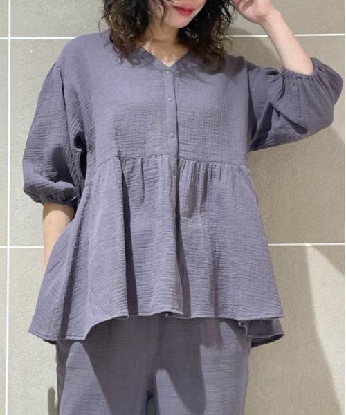 gelato pique（ジェラートピケ） マタニティ マタニティガーゼプル