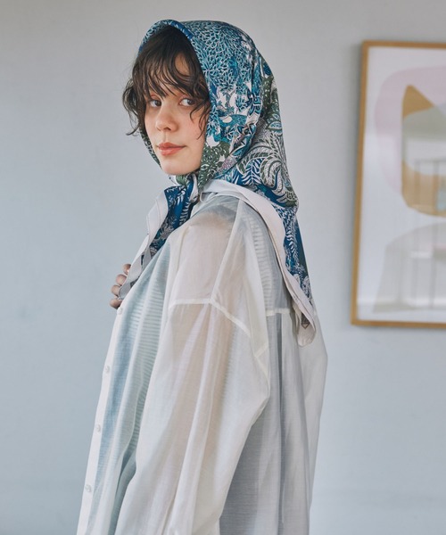 スカーフ バンダナ アソート ヴィンテージライク 大判マルチ 90×90cm