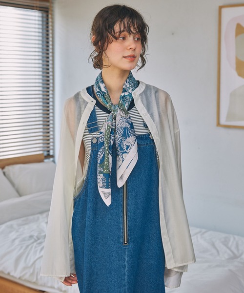 スカーフ バンダナ アソート ヴィンテージライク 大判マルチ 90×90cm