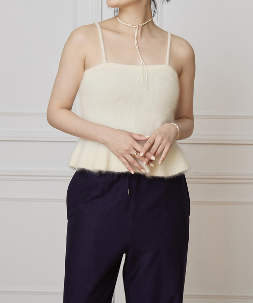 IENA LA BOUCLE（イエナラブークル） キャミソール ファーニット