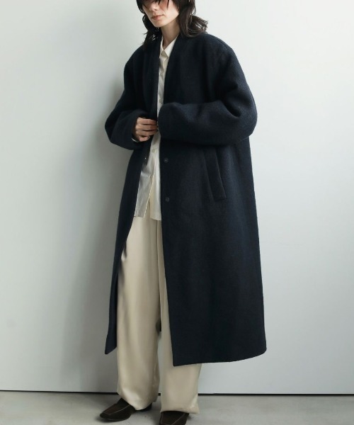 anuke（アンヌーク） ブルゾン アウター anuke Collarless Cocoon Coat