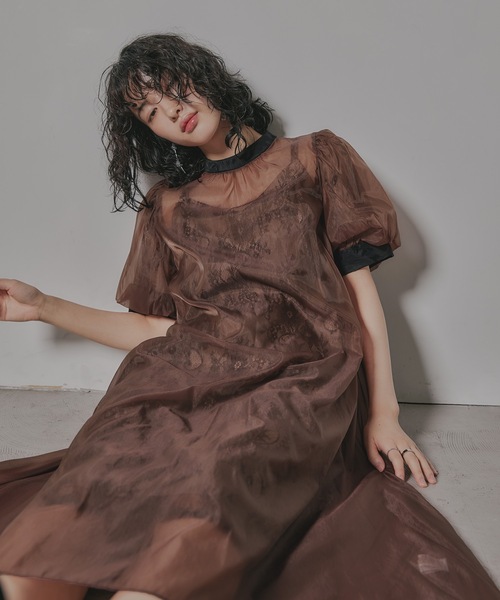 niana（ニアナ） ドレス 「着丈が選べる」Aラインオーガンジーレース