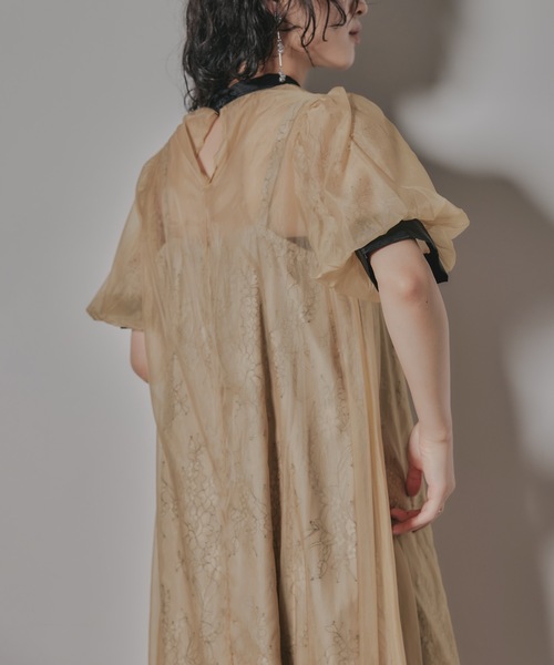 niana（ニアナ） ドレス 「着丈が選べる」Aラインオーガンジーレース