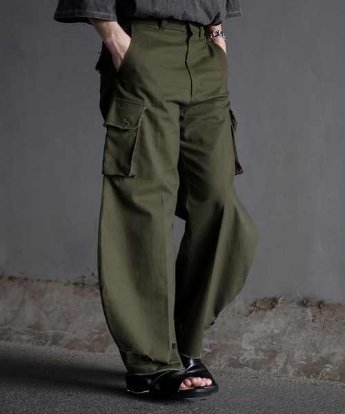 CIASENSE カーゴパンツ M-47 Military Design Curved Cargo Pants/M-47