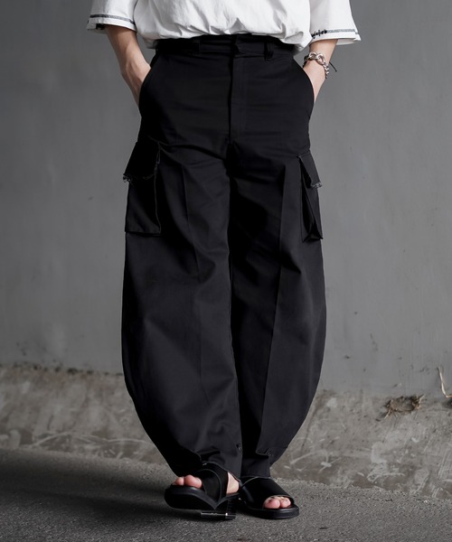 CIASENSE カーゴパンツ M-47 Military Design Curved Cargo Pants/M-47