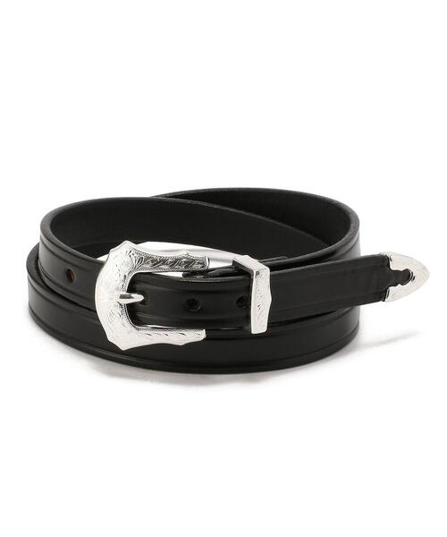 TORY LEATHER（トリーレザー） ベルト 3/4 inch 3-Piece Silver Buckle