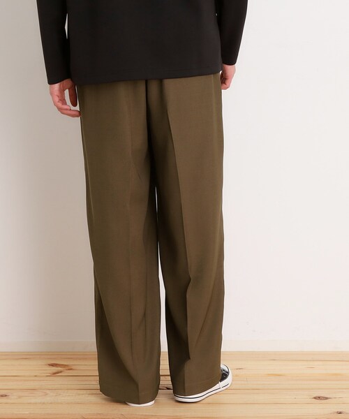 THE SHOP TK パンツ ツイルワイドスラックス メンズ : ZOZOTOWN Yahoo