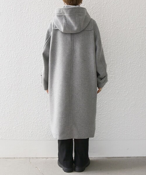 SHIPS any ダッフルコート コート any: メルトン ロング ダッフル