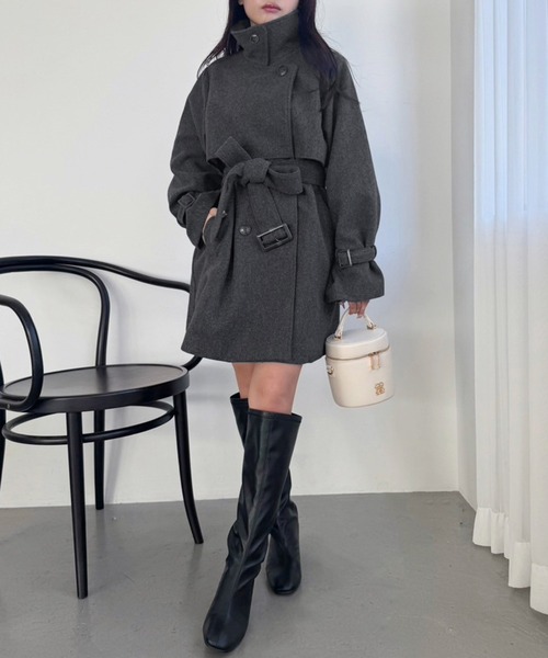 one after another NICE CLAUP コート チェスターコート 2way/スタンド