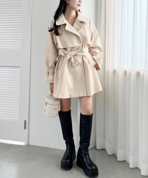 one after another NICE CLAUP コート チェスターコート 2way/スタンド