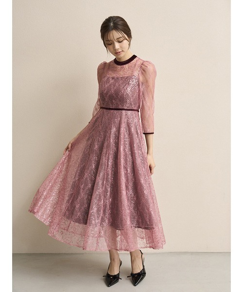 SNIDEL（スナイデル） ドレス スパークルレースドレス : ZOZOTOWN