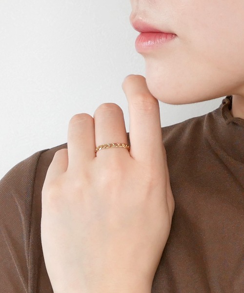 va vendome aoyama 指輪 リング K10YG ゴールド チェーンリング