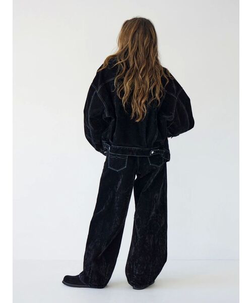 Ungrid（アングリッド） デニムジャケット gジャン フロッキー起毛