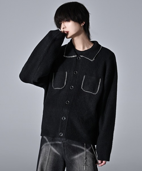 ADRER（アドラー） カーディガン fuwamochi chain Knit cardigan jk