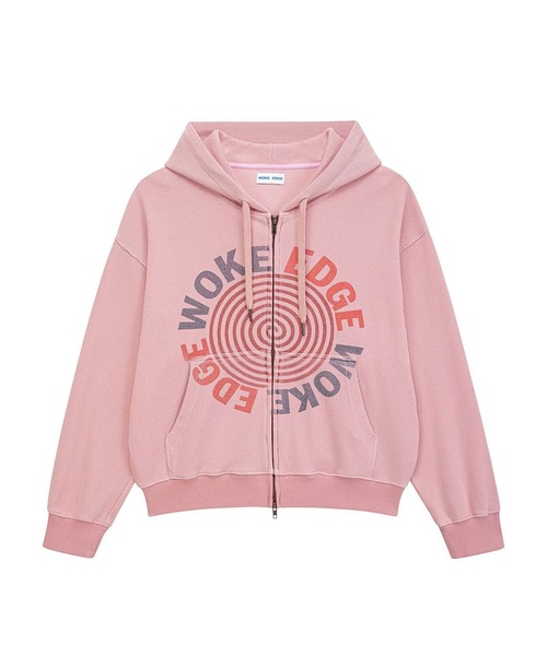 WOKE EDGE（ウォークエッジ） パーカー ジップフーディ｜Washed
