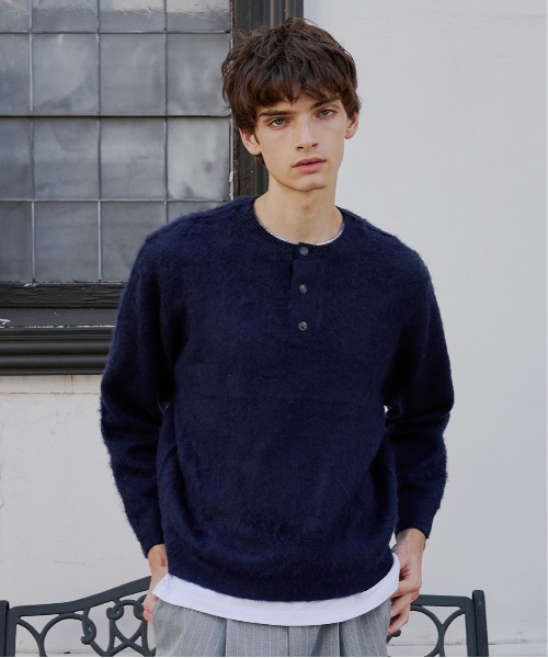 Regen Glanz セーター ニット henryneck knit/ヘンリーネックニット