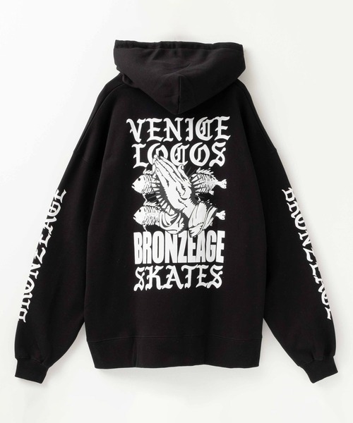 パーカー BRONZE AGE ブロンズエイジ ハンドロゴビッグプルパーカー