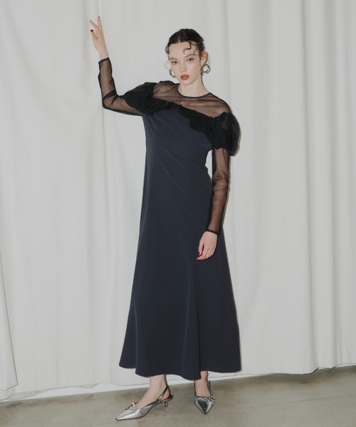 ANDRESD ドレス フリルフレアドレス / frills flare dress : ZOZOTOWN