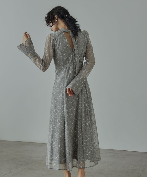 niana（ニアナ） ドレス バックオープンジオメトリックドレス