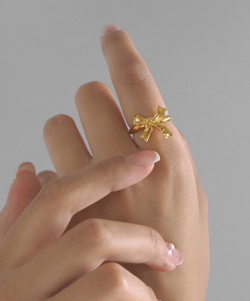 minia（ミニア） 指輪 リング リボンリング レディース : ZOZOTOWN
