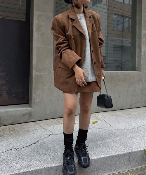 nananamoe（ナナナモエ） ジャケット テーラードジャケット suede dad